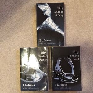 Fifty Shades of Grey Trilogy, 3 Paperback Books, Excellent Condition